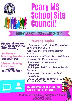 Please join us for our October 2024 SSC Meeting.